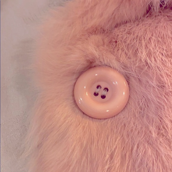 Bluegirl Blush Rabbit Fur Teddy/Coat/Jacket Size S - Picture 6 of 13